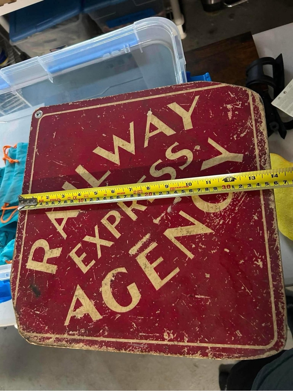 Railway Express Agency Vintage-Style Red Sign